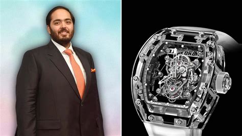 anant ambani richard mille watch|anant ambani most expensive watch.